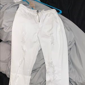 White jeans